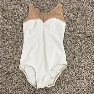 Luckyleo Dancewear White Acorn Style Leotard